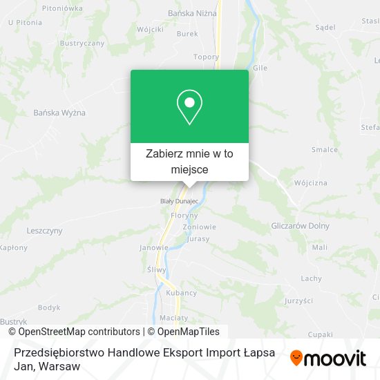 Mapa Przedsiębiorstwo Handlowe Eksport Import Łapsa Jan