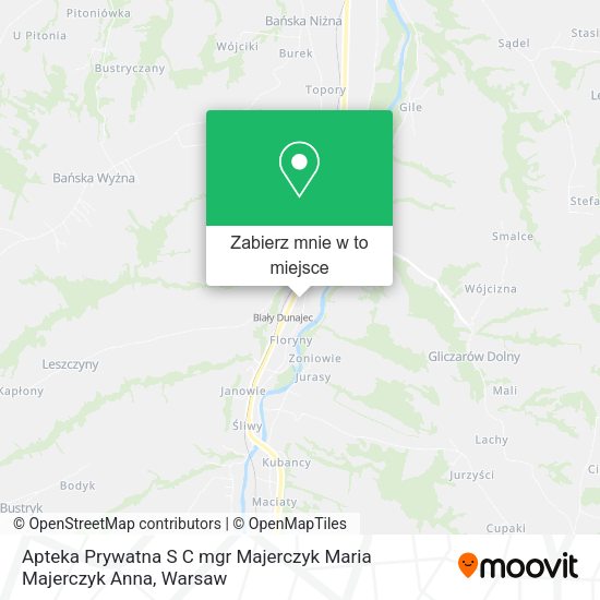 Mapa Apteka Prywatna S C mgr Majerczyk Maria Majerczyk Anna