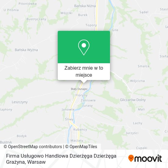 Mapa Firma Usługowo Handlowa Dzierżęga Dzierżęga Grażyna