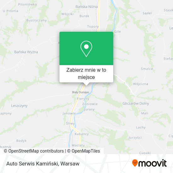 Mapa Auto Serwis Kamiński