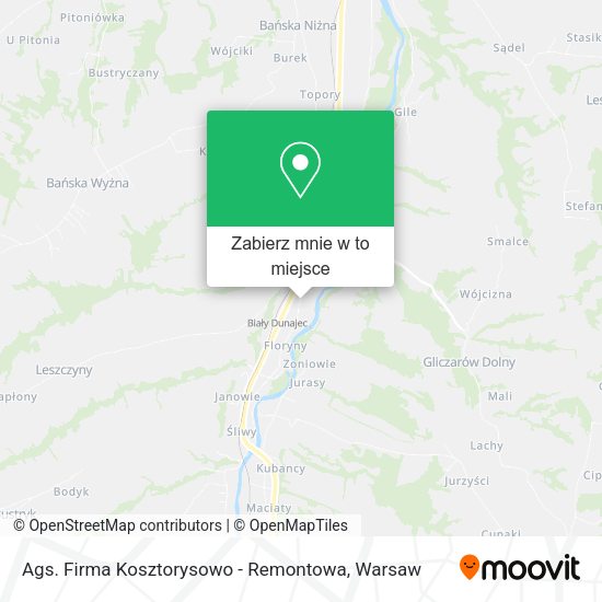 Mapa Ags. Firma Kosztorysowo - Remontowa