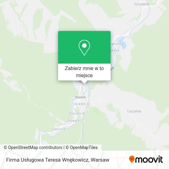 Mapa Firma Usługowa Teresa Wnękowicz