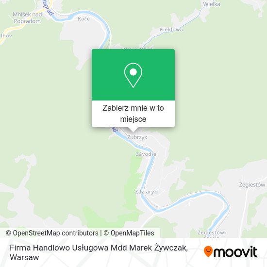 Mapa Firma Handlowo Usługowa Mdd Marek Żywczak