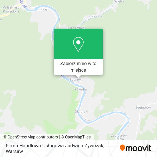 Mapa Firma Handlowo Usługowa Jadwiga Żywczak