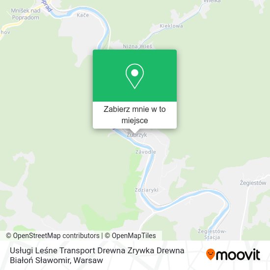 Mapa Usługi Leśne Transport Drewna Zrywka Drewna Białoń Sławomir