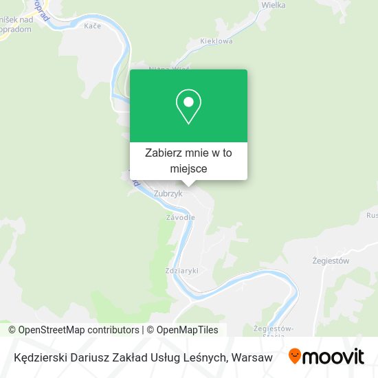 Mapa Kędzierski Dariusz Zakład Usług Leśnych