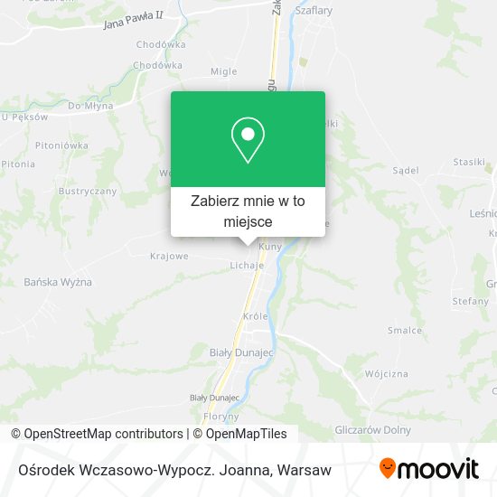 Mapa Ośrodek Wczasowo-Wypocz. Joanna