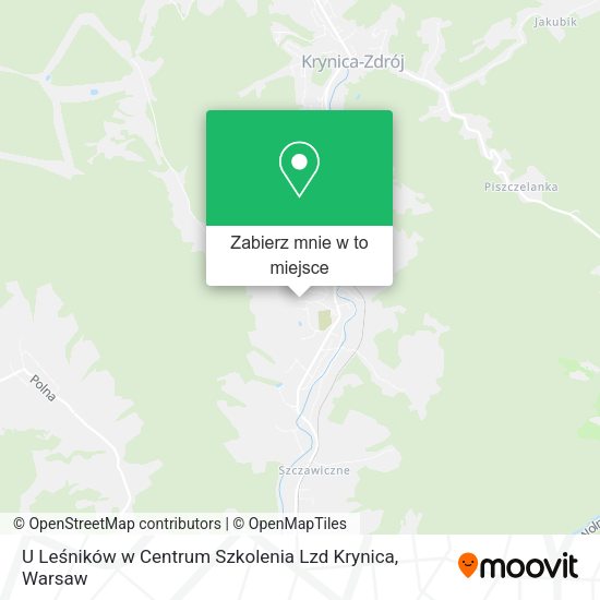 Mapa U Leśników w Centrum Szkolenia Lzd Krynica