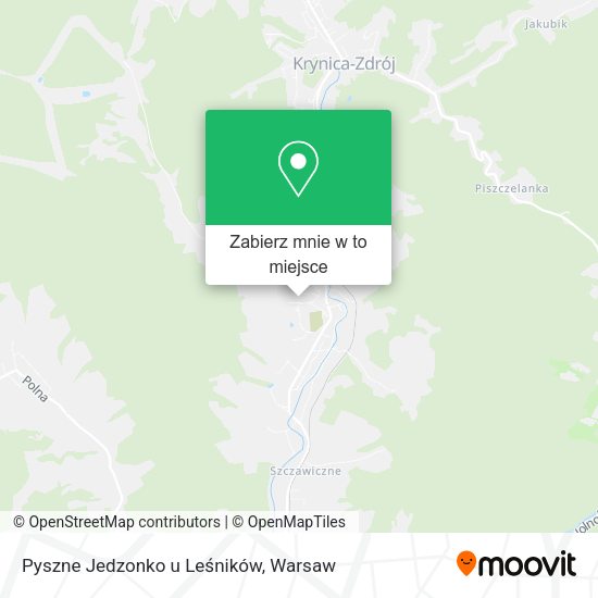 Mapa Pyszne Jedzonko u Leśników