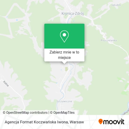 Mapa Agencja Format Koczwańska Iwona