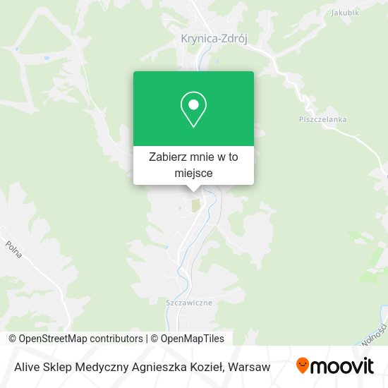 Mapa Alive Sklep Medyczny Agnieszka Kozieł