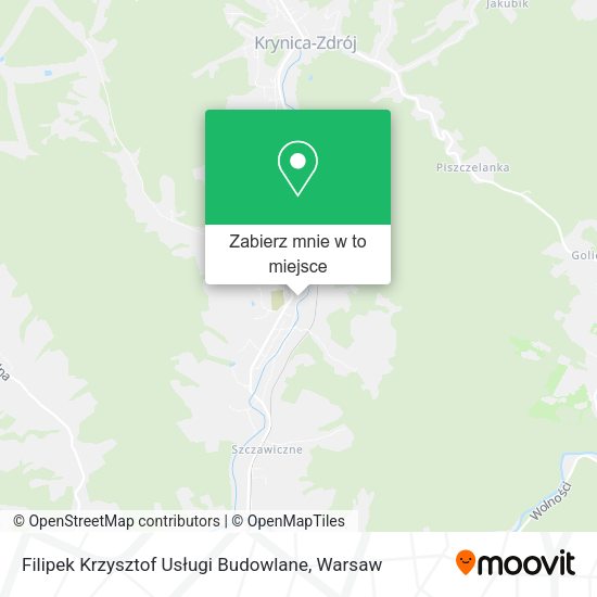 Mapa Filipek Krzysztof Usługi Budowlane