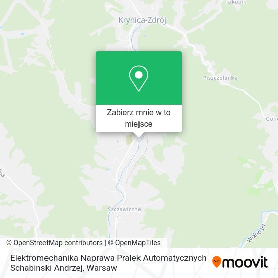 Mapa Elektromechanika Naprawa Pralek Automatycznych Schabinski Andrzej