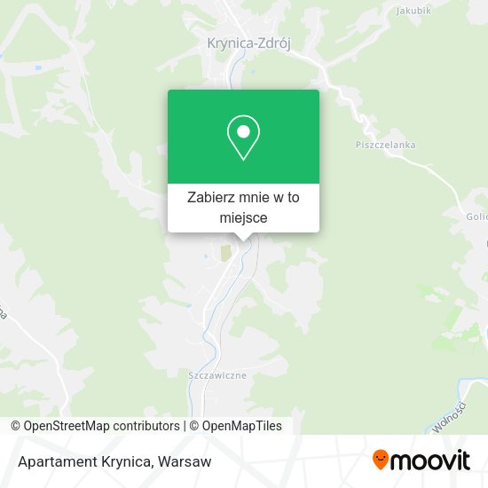 Mapa Apartament Krynica