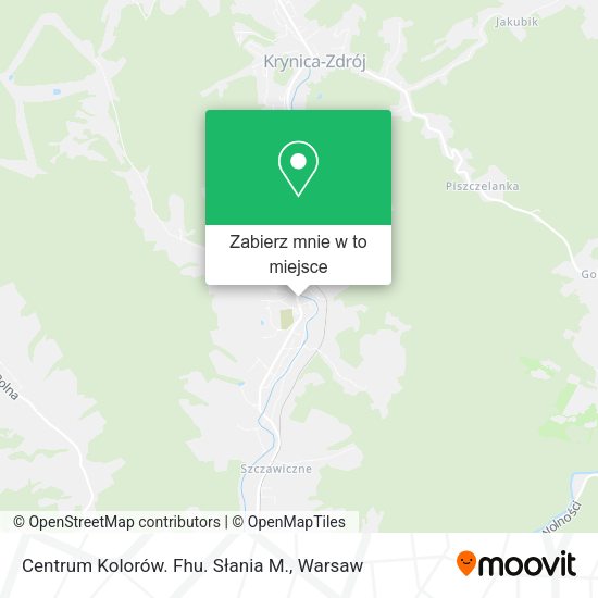 Mapa Centrum Kolorów. Fhu. Słania M.