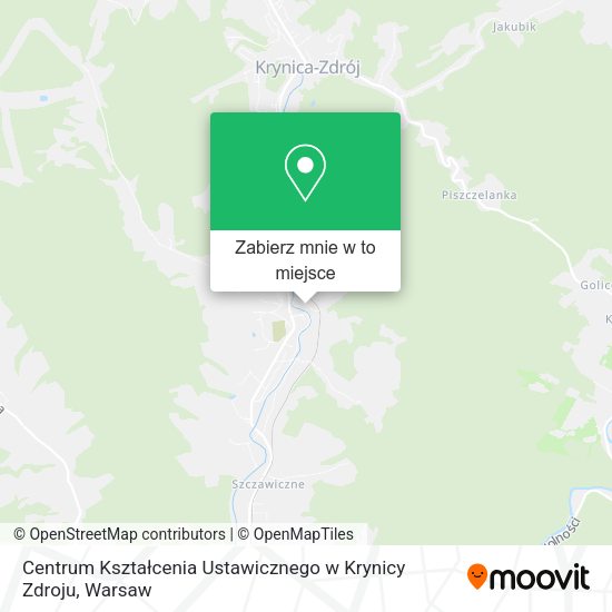 Mapa Centrum Kształcenia Ustawicznego w Krynicy Zdroju