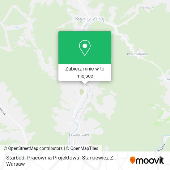 Mapa Starbud. Pracownia Projektowa. Starkiewicz Z.