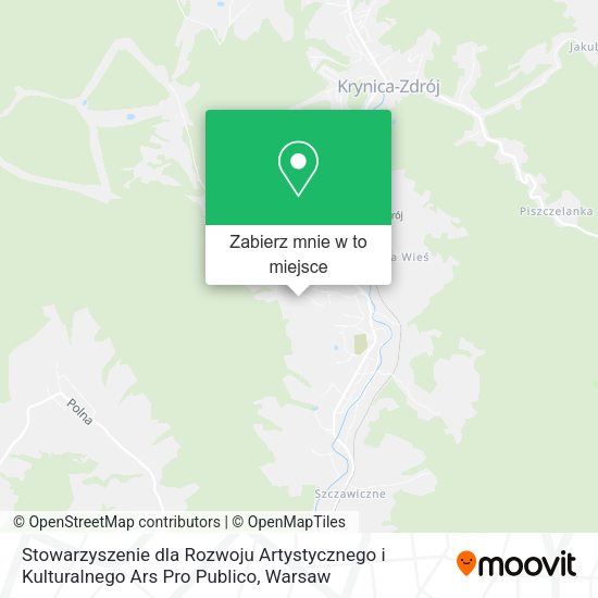 Mapa Stowarzyszenie dla Rozwoju Artystycznego i Kulturalnego Ars Pro Publico