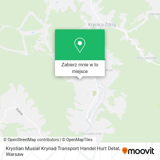 Mapa Krystian Musiał Krynad Transport Handel Hurt Detal