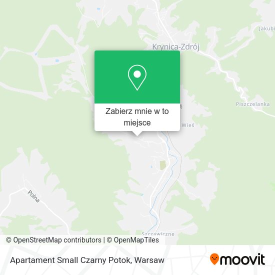 Mapa Apartament Small Czarny Potok