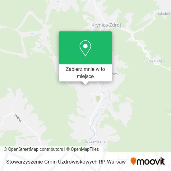 Mapa Stowarzyszenie Gmin Uzdrowiskowych RP