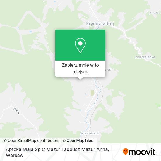 Mapa Apteka Maja Sp C Mazur Tadeusz Mazur Anna