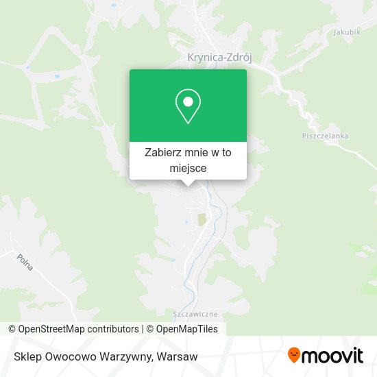 Mapa Sklep Owocowo Warzywny