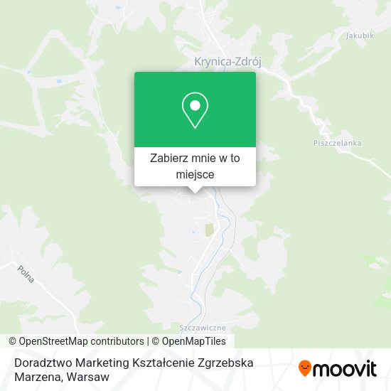 Mapa Doradztwo Marketing Kształcenie Zgrzebska Marzena