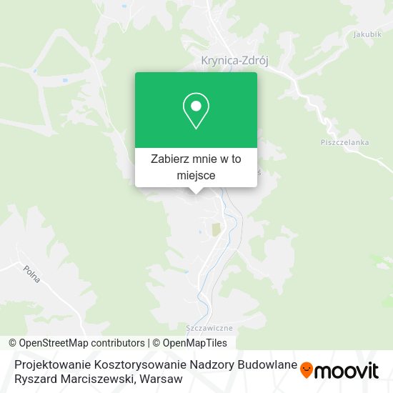 Mapa Projektowanie Kosztorysowanie Nadzory Budowlane Ryszard Marciszewski