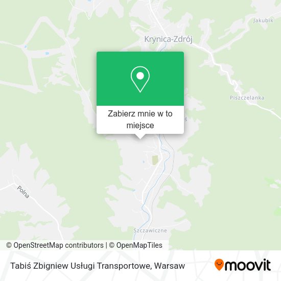 Mapa Tabiś Zbigniew Usługi Transportowe