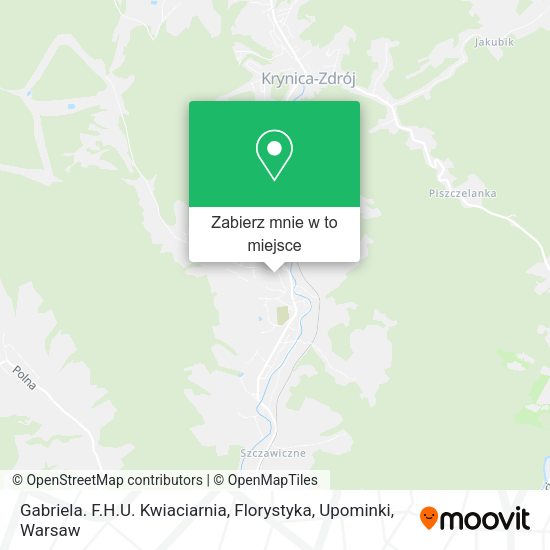 Mapa Gabriela. F.H.U. Kwiaciarnia, Florystyka, Upominki