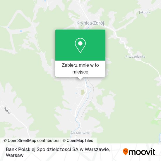 Mapa Bank Polskiej Spoldzielczosci SA w Warszawie