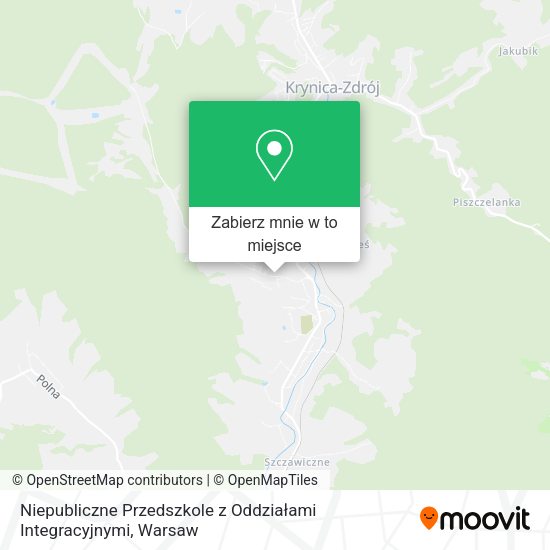 Mapa Niepubliczne Przedszkole z Oddziałami Integracyjnymi