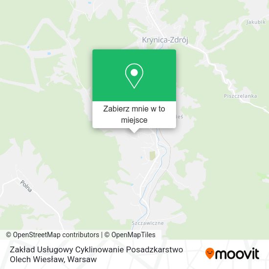 Mapa Zakład Usługowy Cyklinowanie Posadzkarstwo Olech Wiesław