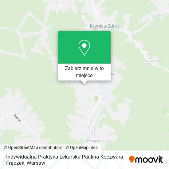 Mapa Indywidualna Praktyka Lekarska Paulina Koczwara-Frączek