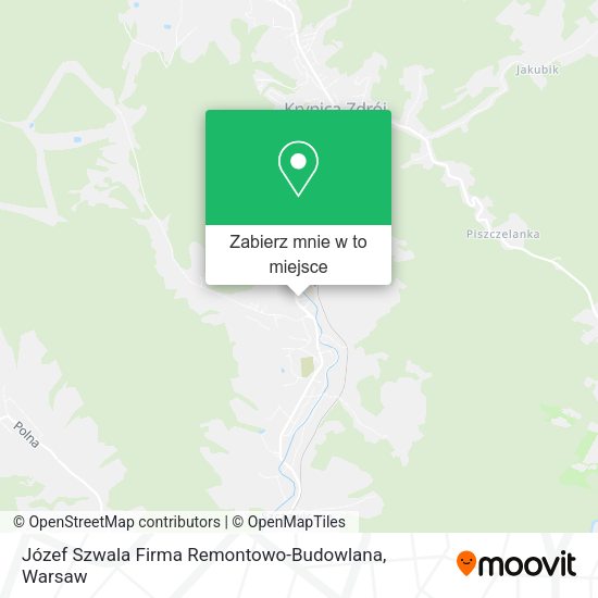 Mapa Józef Szwala Firma Remontowo-Budowlana