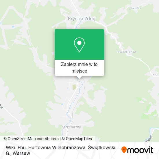 Mapa Wiki. Fhu. Hurtownia Wielobranżowa. Świątkowski G.