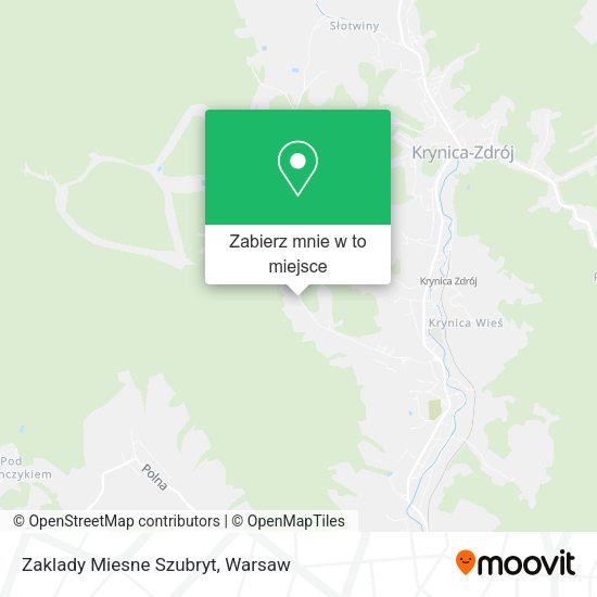 Mapa Zaklady Miesne Szubryt