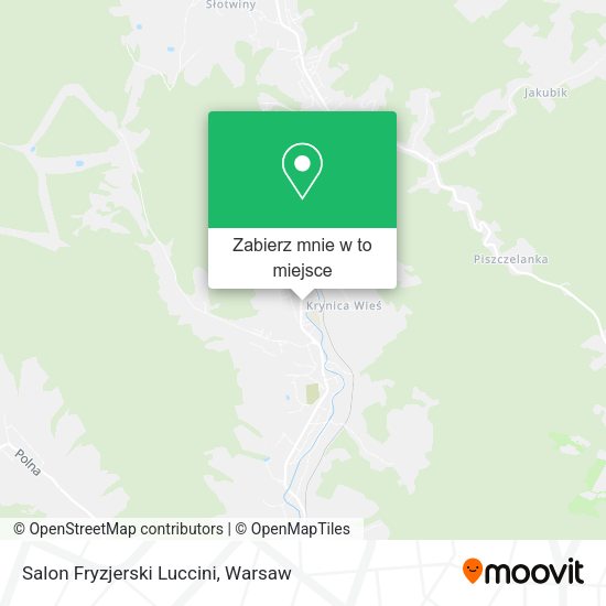 Mapa Salon Fryzjerski Luccini