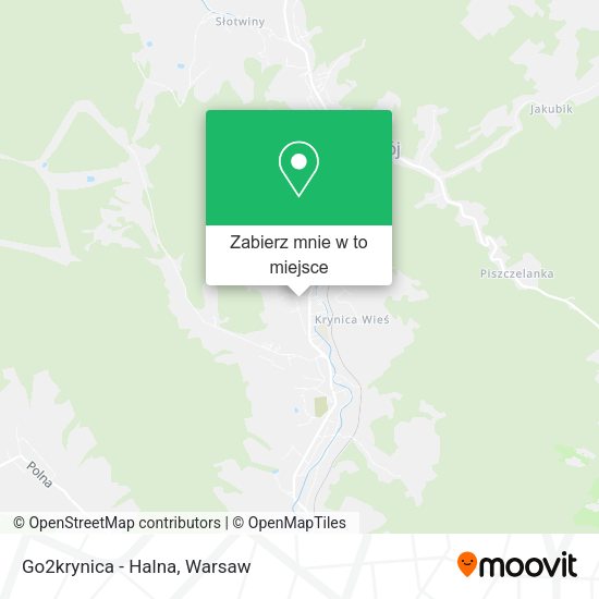 Mapa Go2krynica - Halna