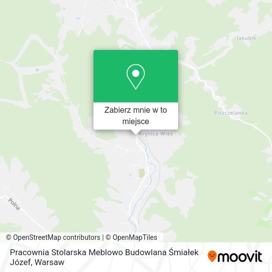 Mapa Pracownia Stolarska Meblowo Budowlana Śmiałek Józef