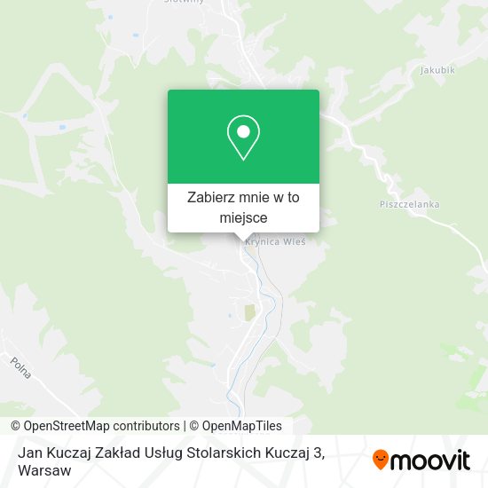 Mapa Jan Kuczaj Zakład Usług Stolarskich Kuczaj 3