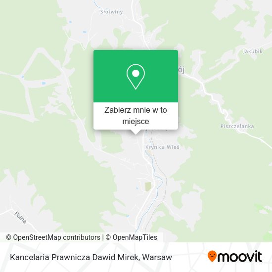 Mapa Kancelaria Prawnicza Dawid Mirek