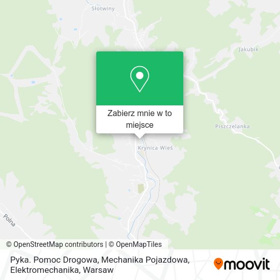 Mapa Pyka. Pomoc Drogowa, Mechanika Pojazdowa, Elektromechanika