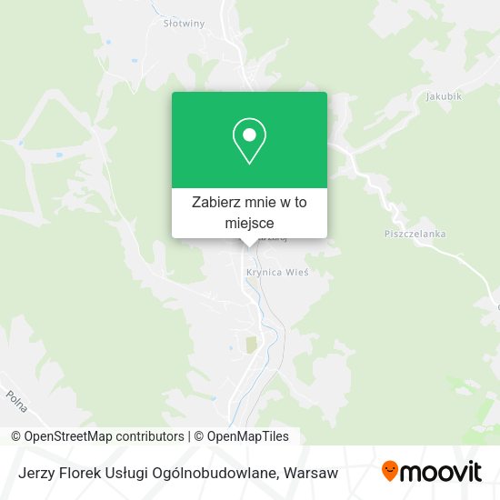 Mapa Jerzy Florek Usługi Ogólnobudowlane