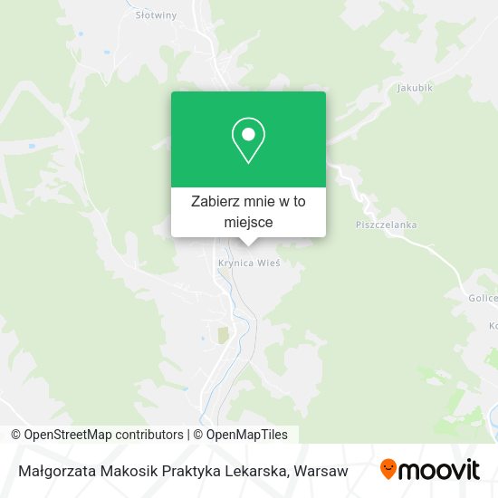 Mapa Małgorzata Makosik Praktyka Lekarska