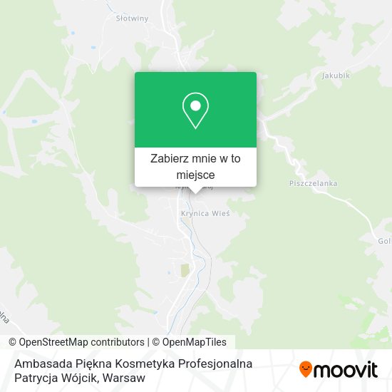 Mapa Ambasada Piękna Kosmetyka Profesjonalna Patrycja Wójcik