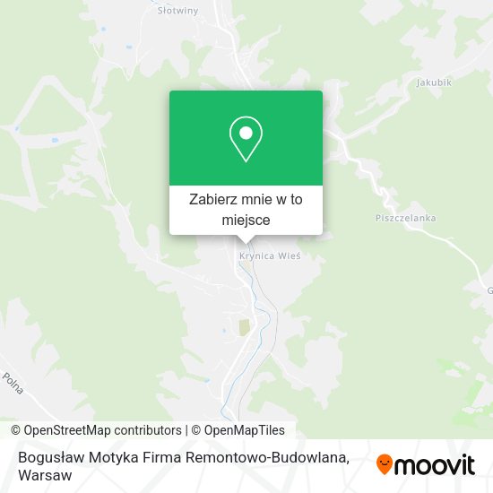 Mapa Bogusław Motyka Firma Remontowo-Budowlana