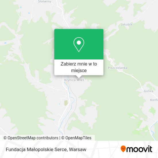 Mapa Fundacja Małopolskie Serce