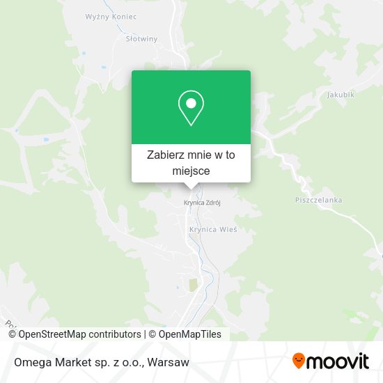 Mapa Omega Market sp. z o.o.